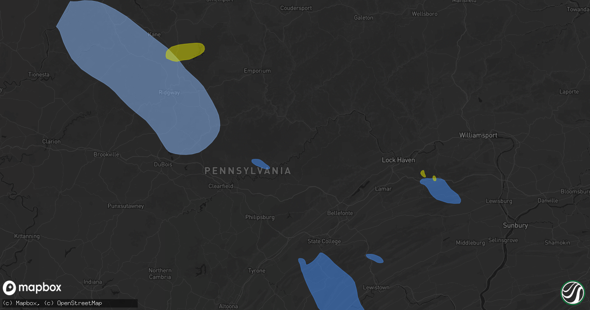 Hail map in Karthaus, PA on September 2, 2026