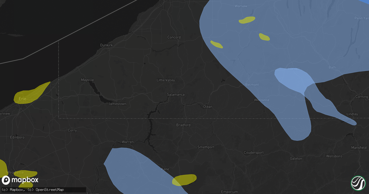 Hail map in Kill Buck, NY on September 2, 2026