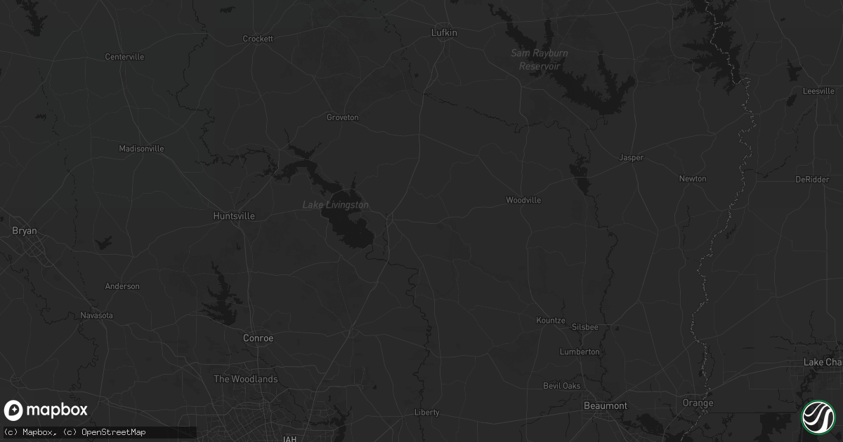 Hail map in Livingston, TX on September 2, 2026