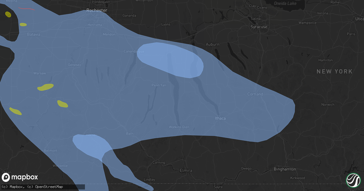 Hail map in Lodi, NY on September 2, 2026