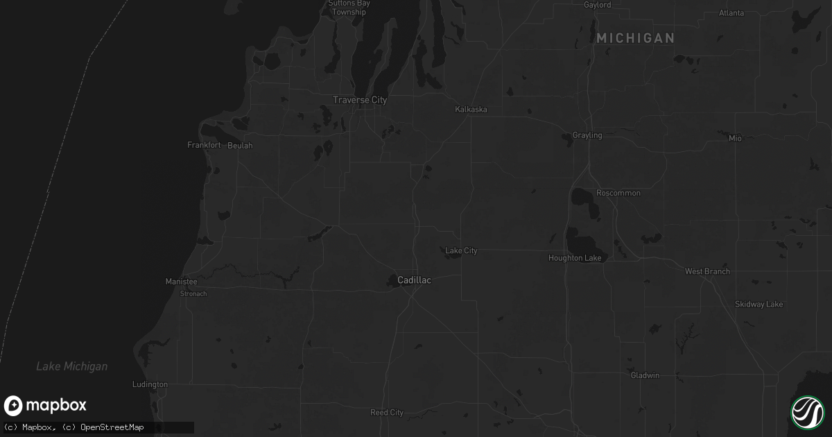 Hail map in Manton, MI on September 2, 2026