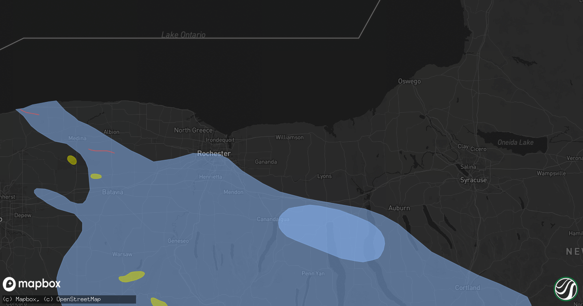 Hail map in Marion, NY on September 2, 2026