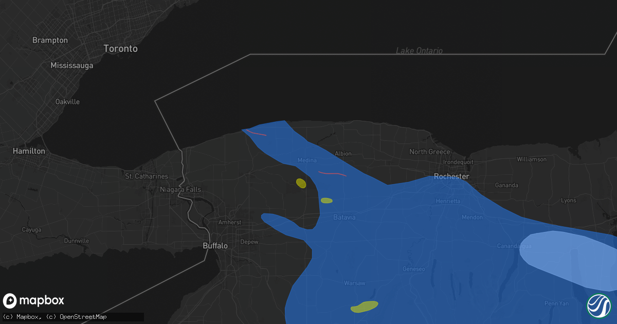 Hail map in Medina, NY on September 2, 2026