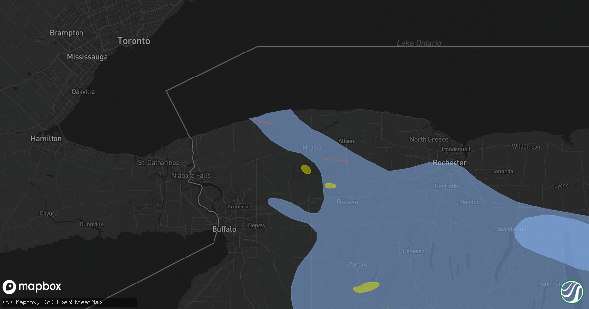 Hail map in Middleport, NY on September 2, 2026
