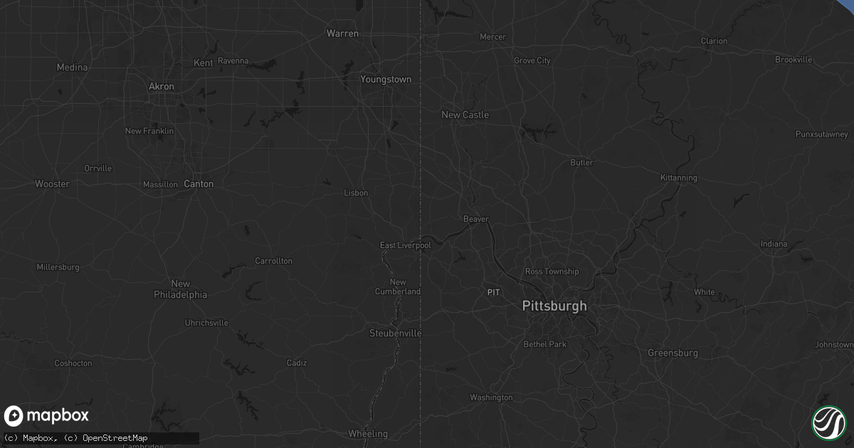 Hail map in Midland, PA on September 2, 2026