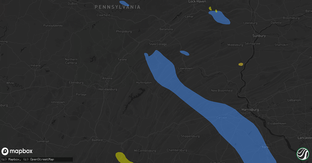 Hail map in Mill Creek, PA on September 2, 2026