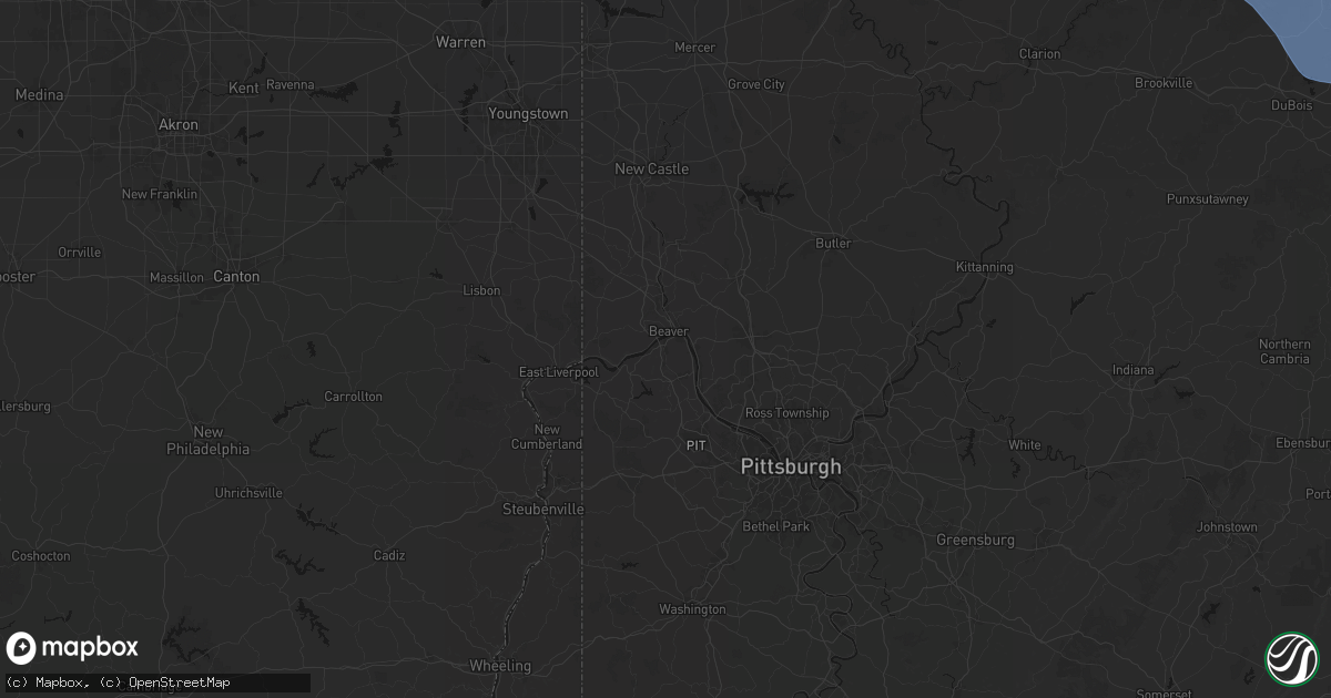 Hail map in Monaca, PA on September 2, 2026