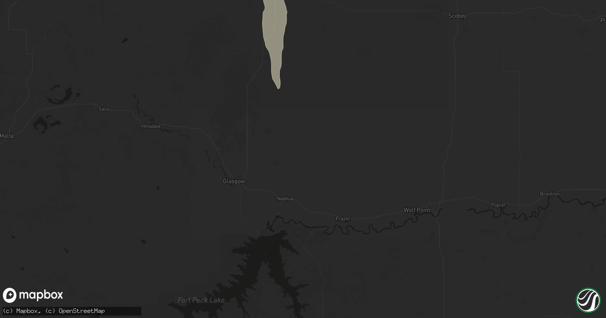 Hail map in Nashua, MT on September 2, 2026