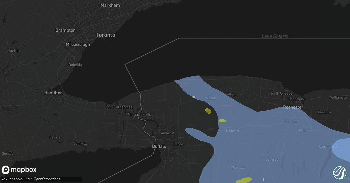 Hail map in Newfane, NY on September 2, 2026