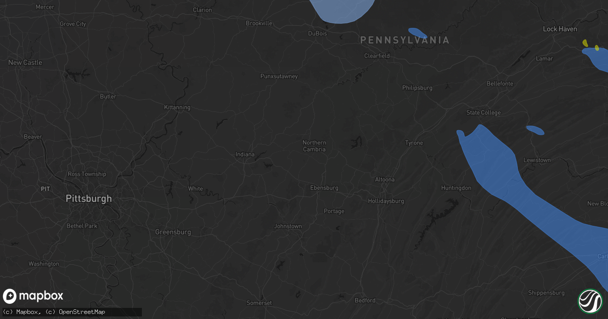 Hail map in Nicktown, PA on September 2, 2026
