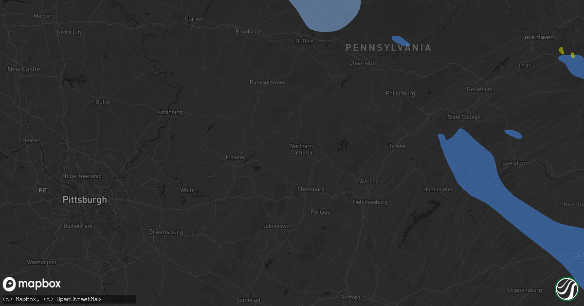 Hail map in Northern Cambria, PA on September 2, 2026