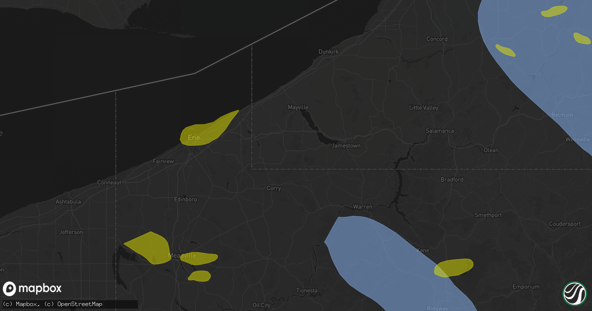 Hail map in Panama, NY on September 2, 2026