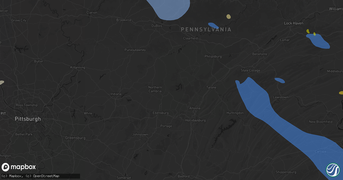 Hail map in Patton, PA on September 2, 2026