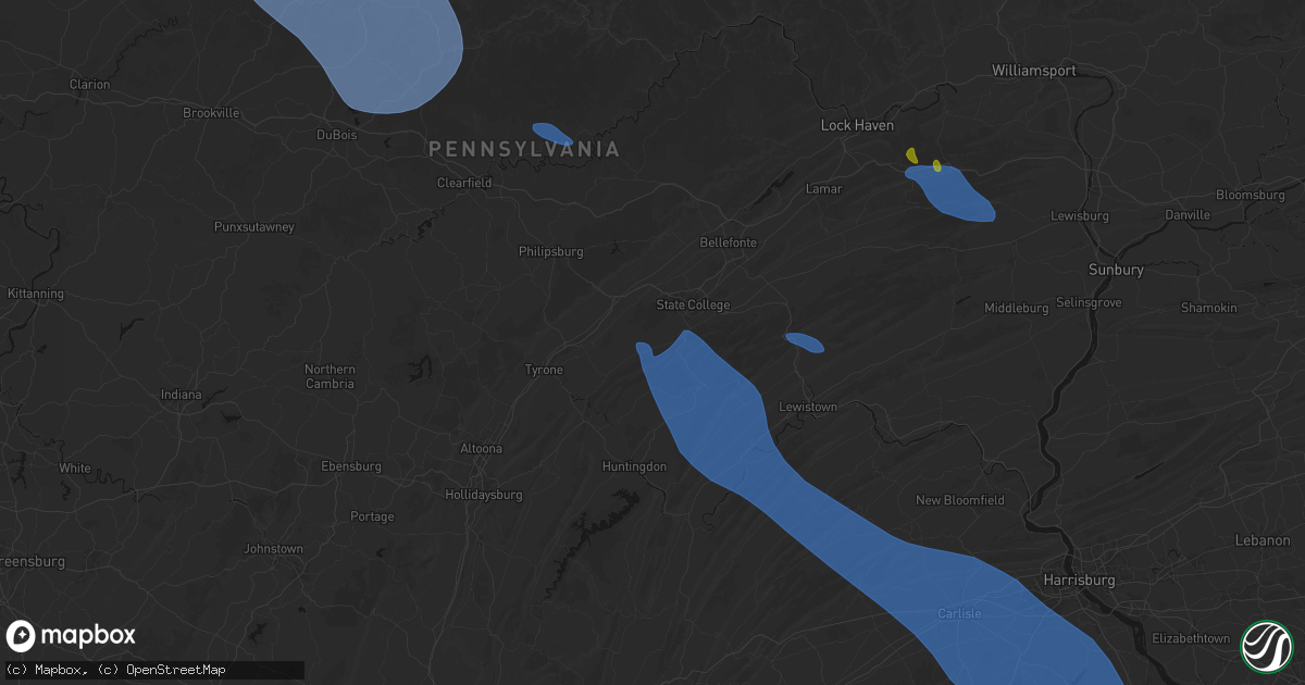 Hail map in Pennsylvania Furnace, PA on September 2, 2026