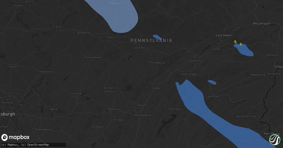 Hail map in Ramey, PA on September 2, 2026