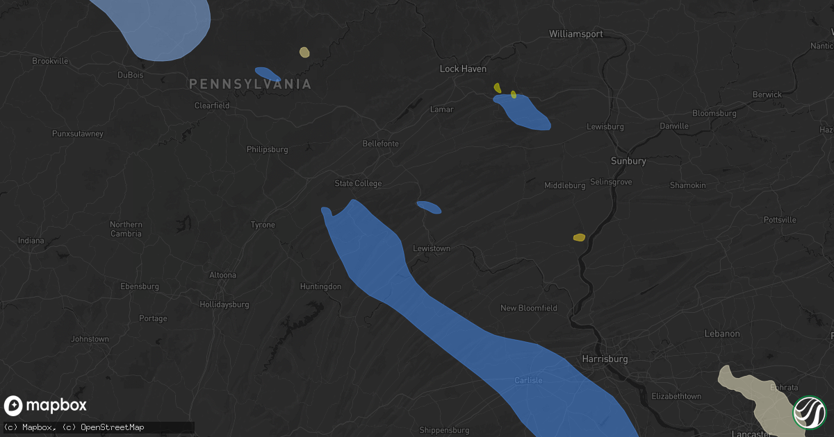 Hail map in Reedsville, PA on September 2, 2026