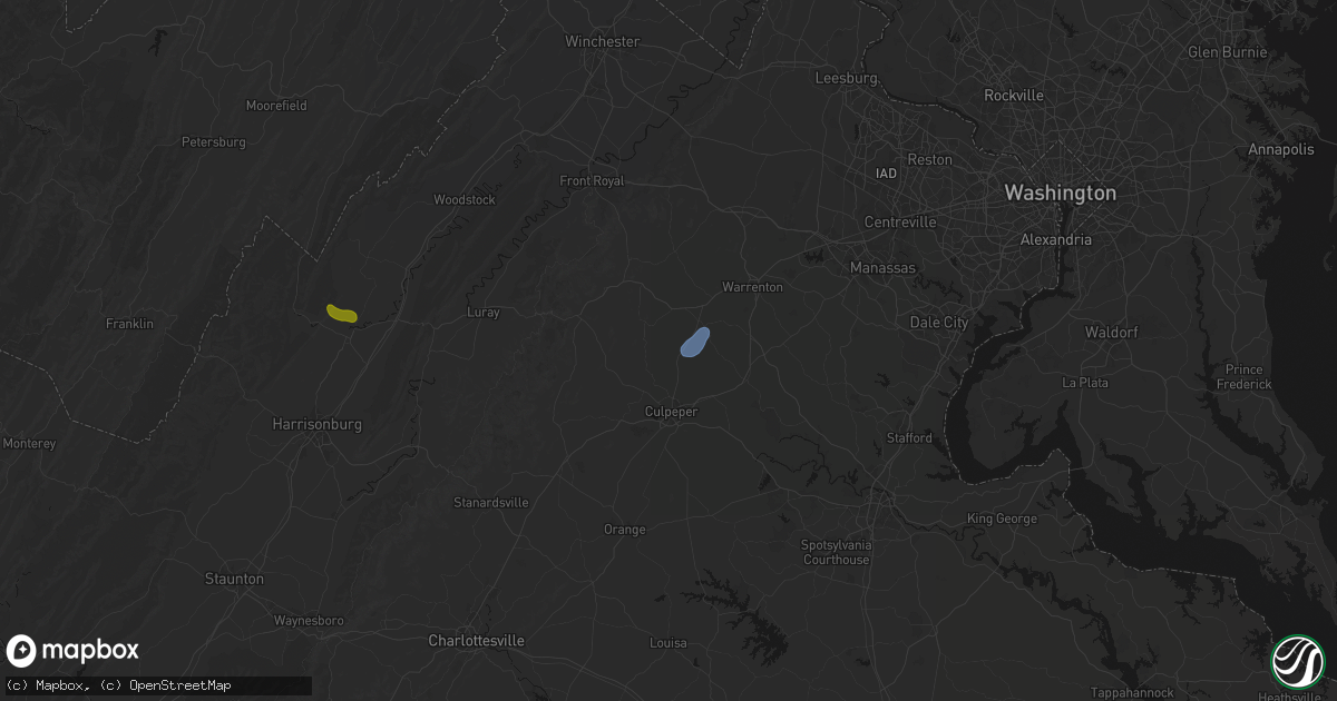 Hail map in Rixeyville, VA on September 2, 2026