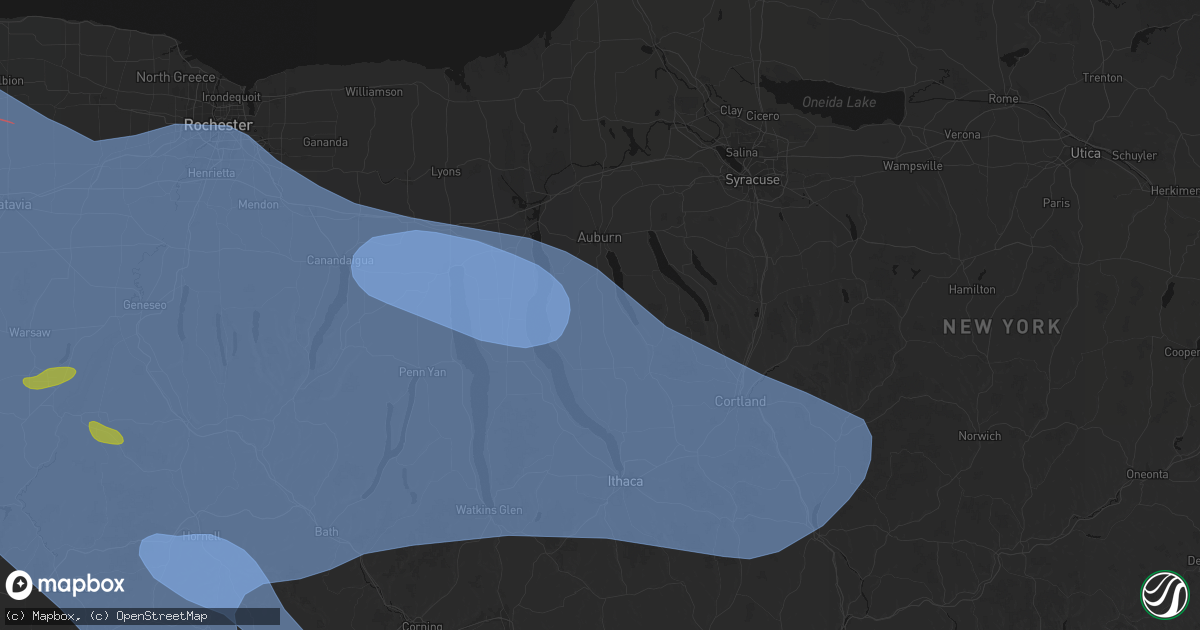 Hail map in Scipio Center, NY on September 2, 2026