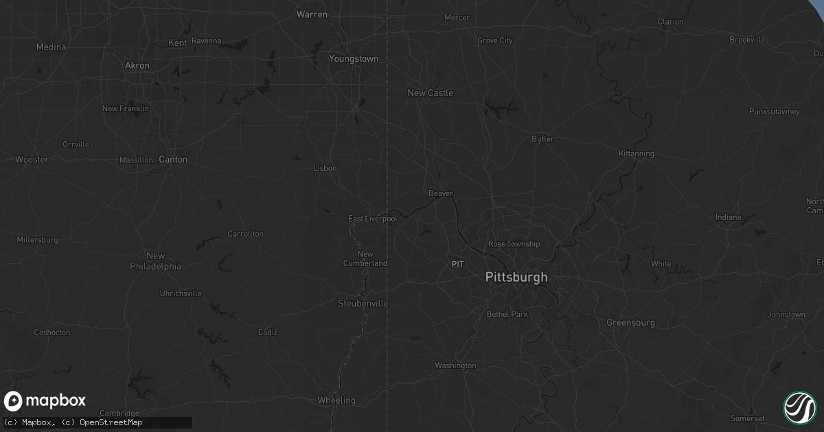 Hail map in Shippingport, PA on September 2, 2026