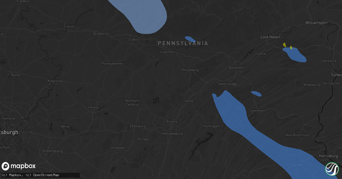 Hail map in Smithmill, PA on September 2, 2026