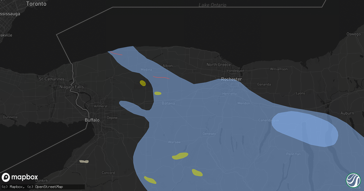 Hail map in South Byron, NY on September 2, 2026