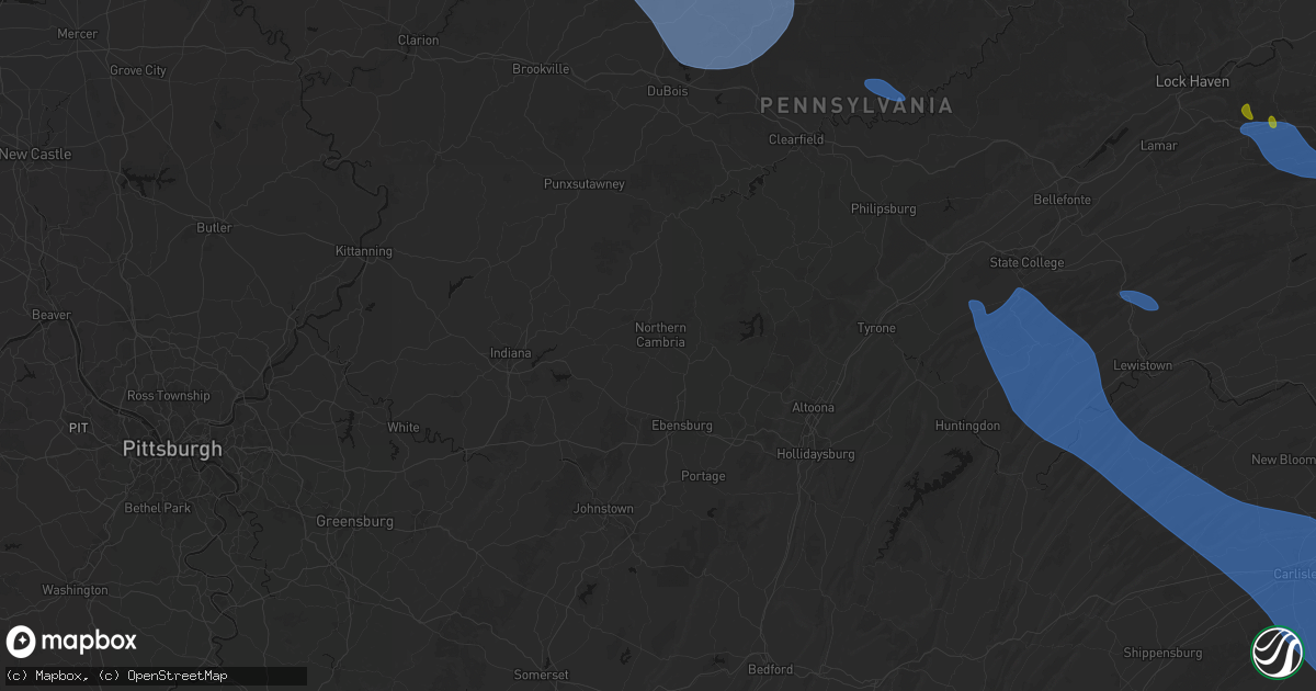 Hail map in Spangler, PA on September 2, 2026