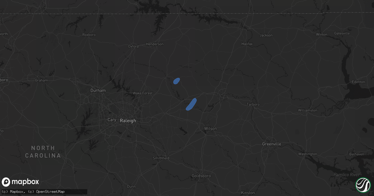 Hail map in Spring Hope, NC on September 2, 2026