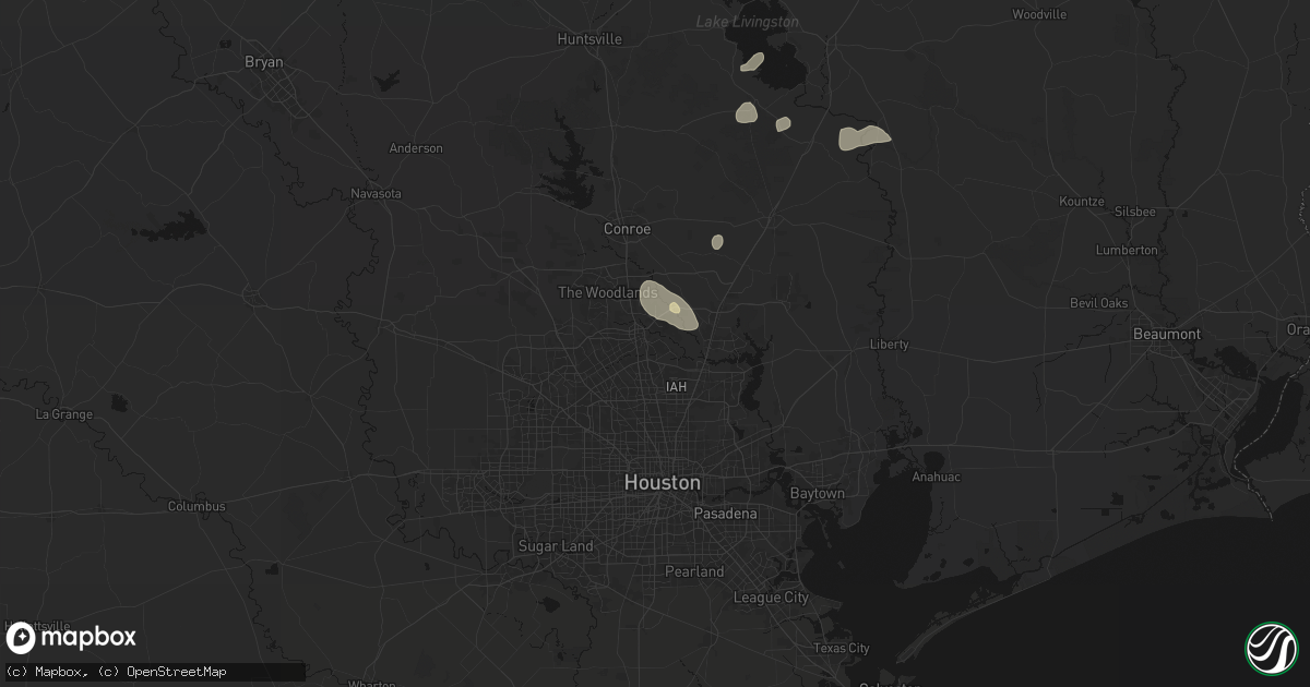 Hail map in Spring, TX on September 2, 2026