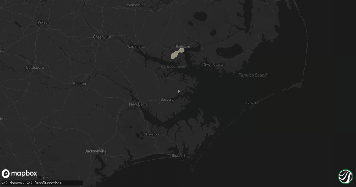 Hail map in Vandemere, NC on September 2, 2026