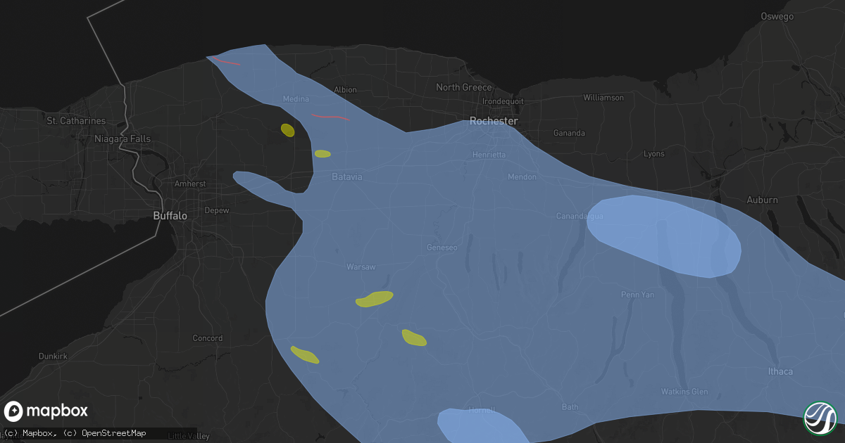Hail map in York, NY on September 2, 2026