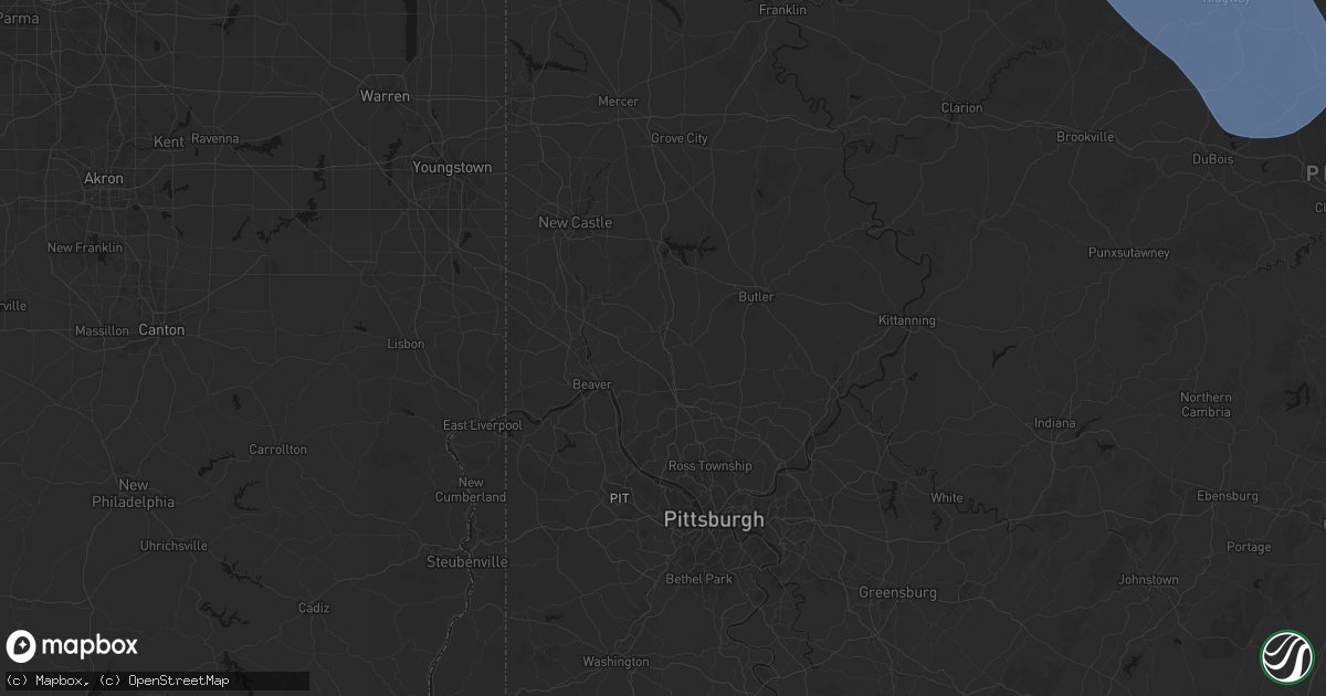 Hail map in Zelienople, PA on September 2, 2026