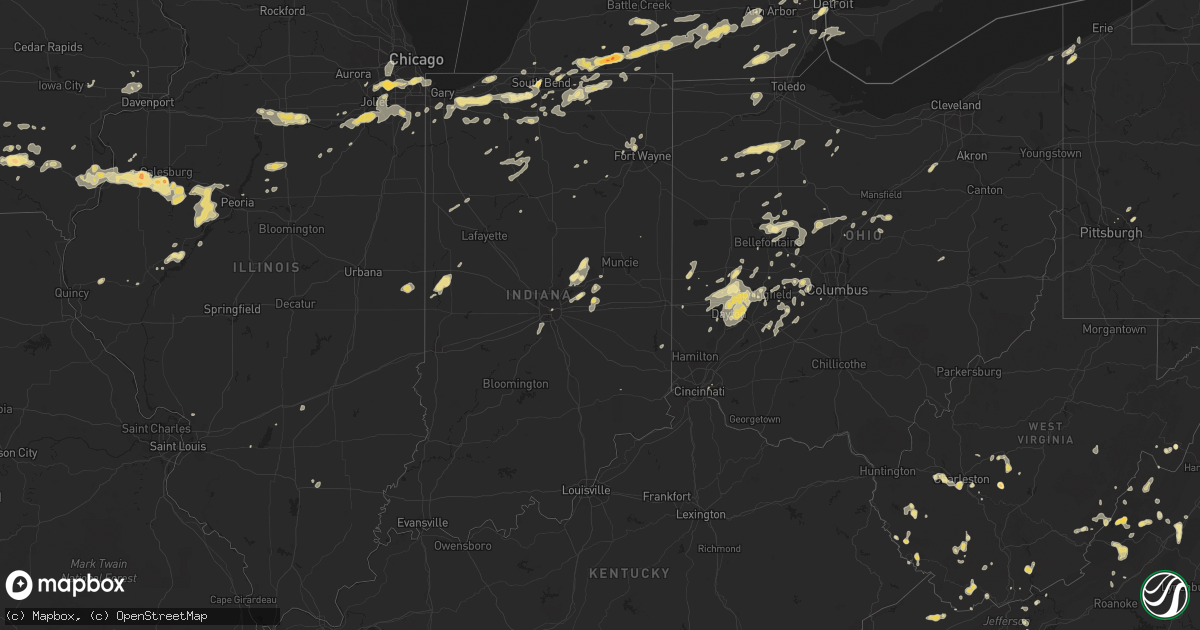 Hail map in Illinois on September 3, 2011