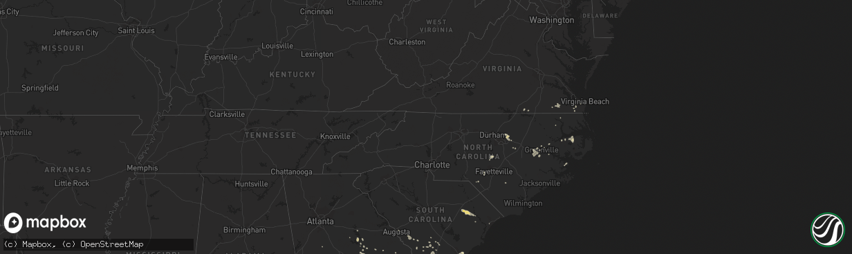 Hail map in Alabama on September 3, 2013