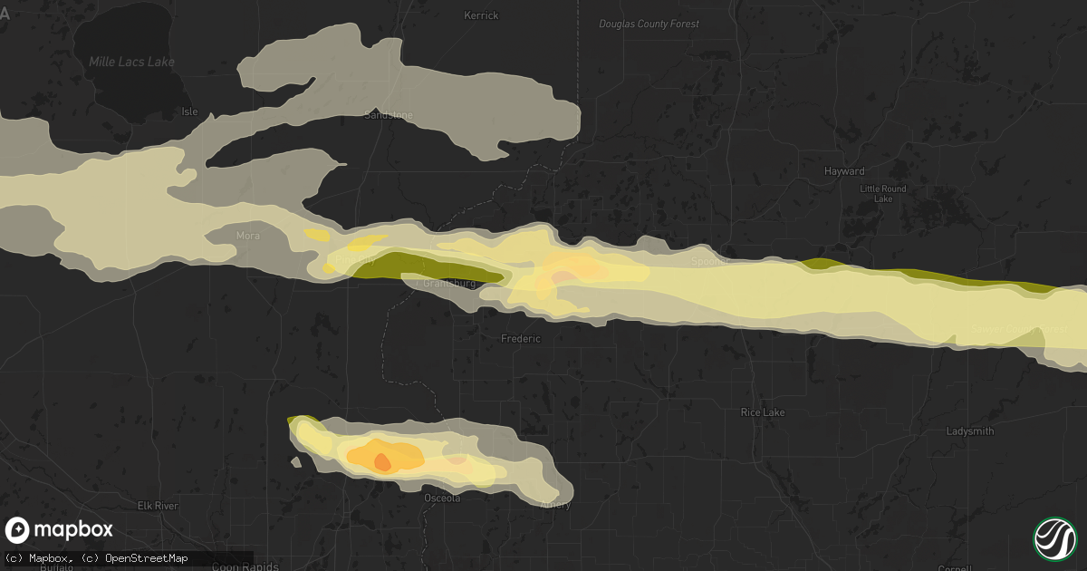 Hail map in Siren, WI on September 3, 2014