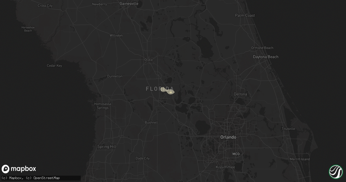 Hail map in Lady Lake, FL on September 3, 2015