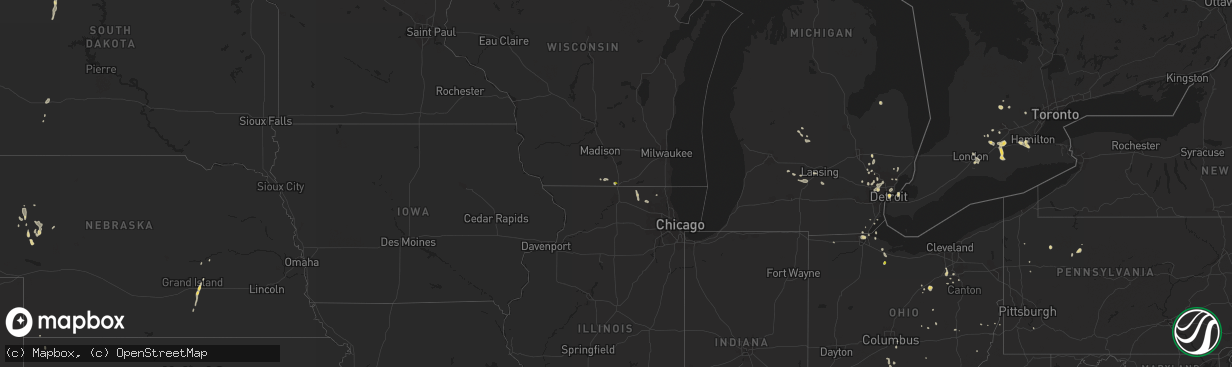 Hail map on September 3, 2015