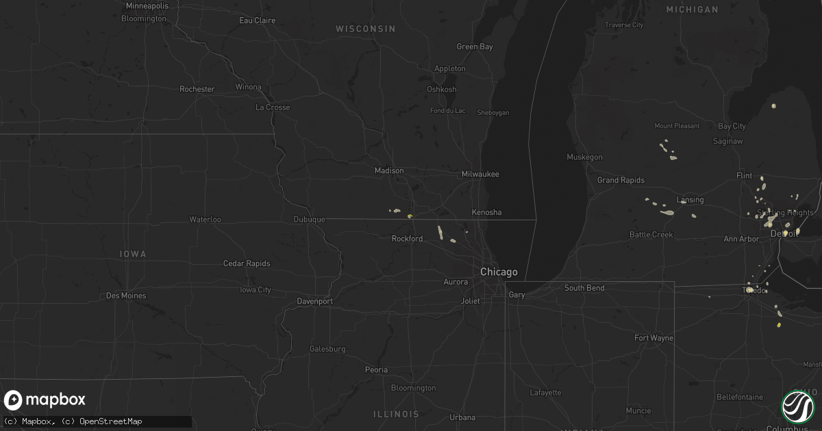 Hail map on September 3, 2015