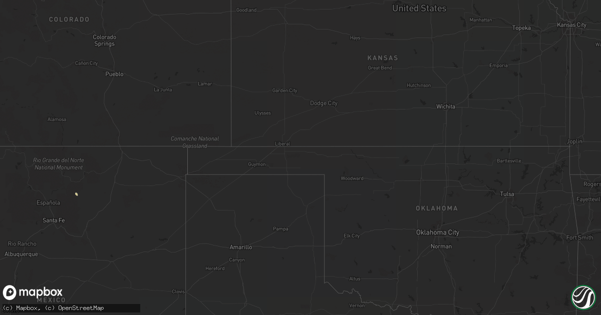 Hail map on September 3, 2017