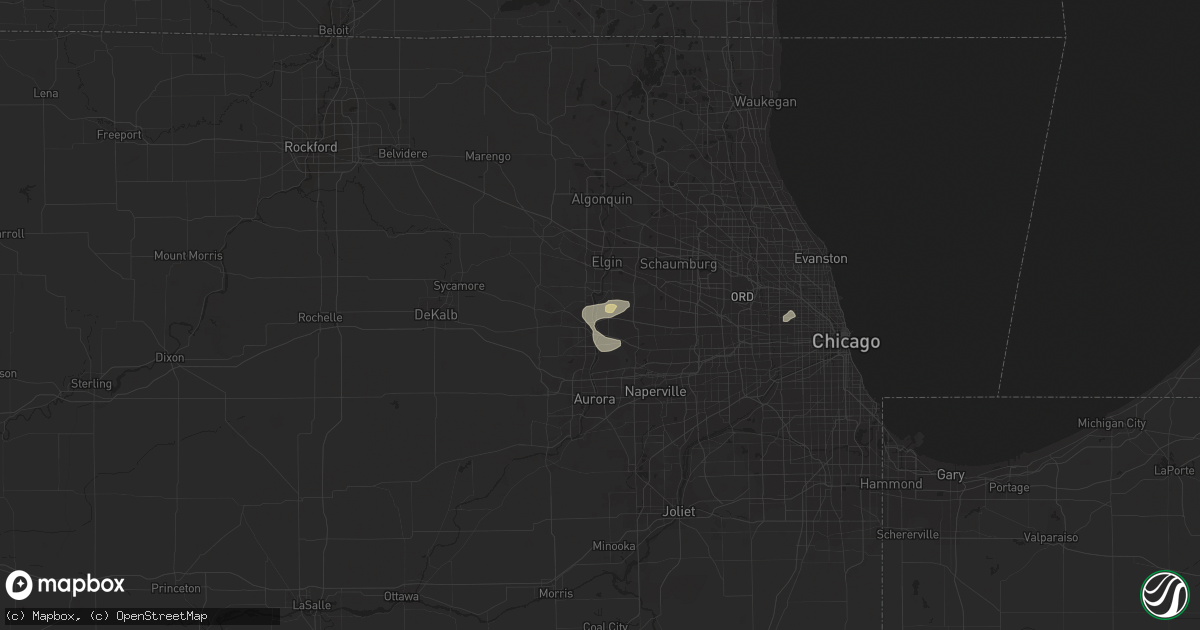 Hail map in Saint Charles, IL on September 3, 2018