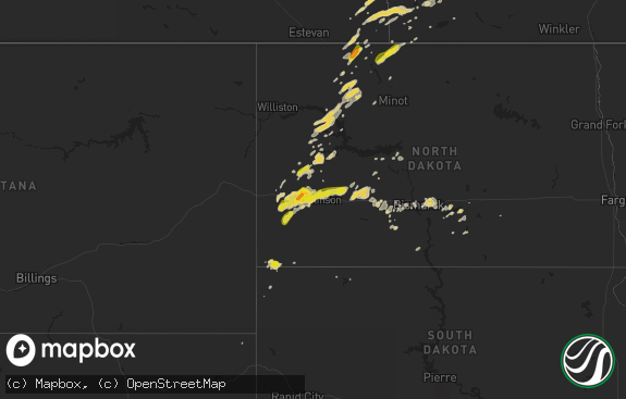 Hail map preview on 09-03-2018