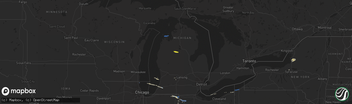 Hail map on September 3, 2019