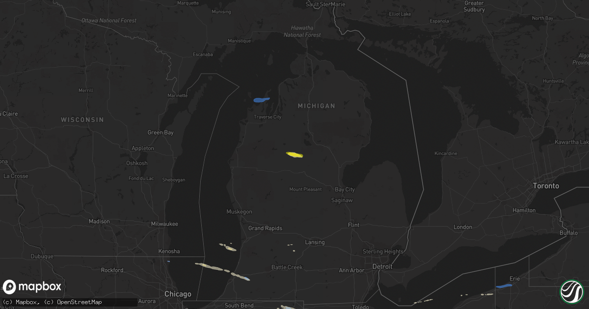 Hail map on September 3, 2019