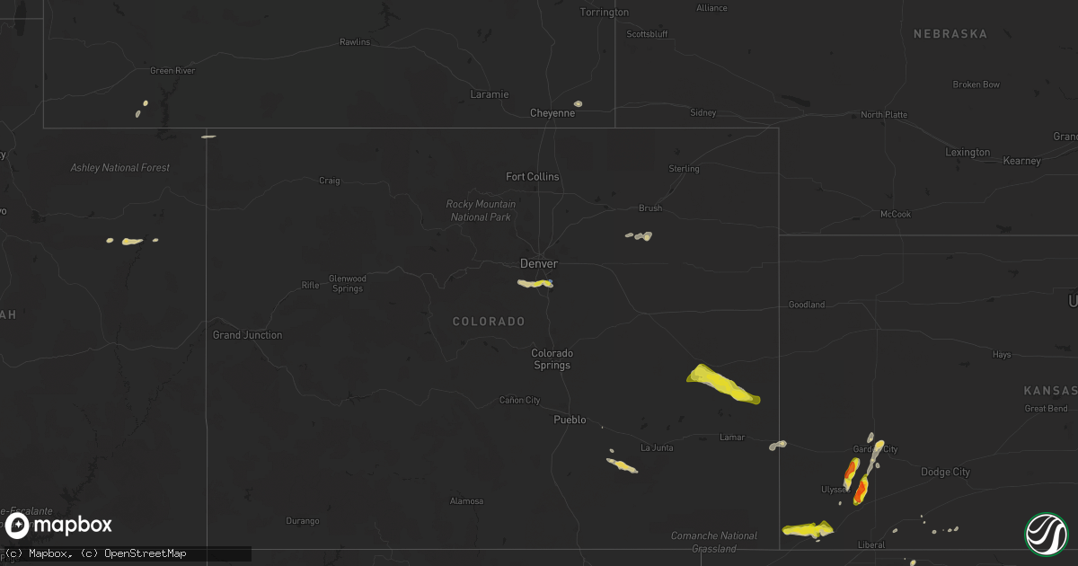 Hail map on September 3, 2021