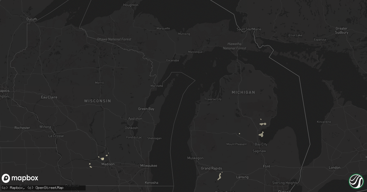 Hail map in Michigan on September 3, 2022
