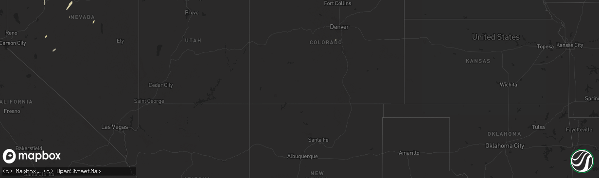 Hail map in Oklahoma on September 3, 2023