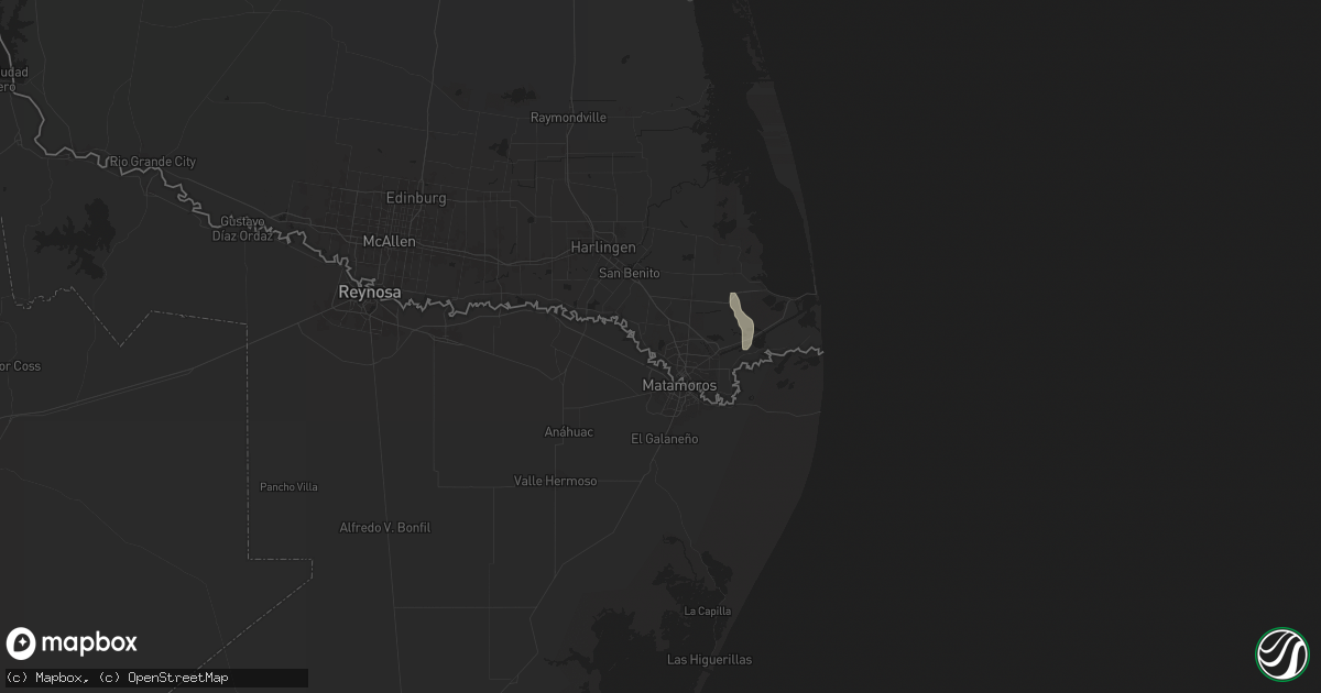 Hail map in Brownsville, TX on September 3, 2024