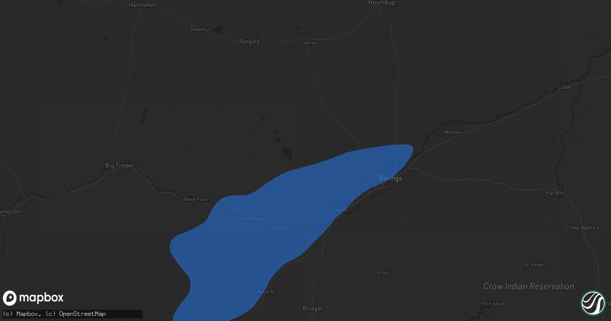 Hail map in Molt, MT on September 3, 2024