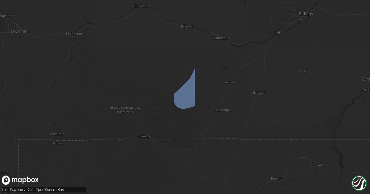 Hail map in Roscoe, MT on September 3, 2024