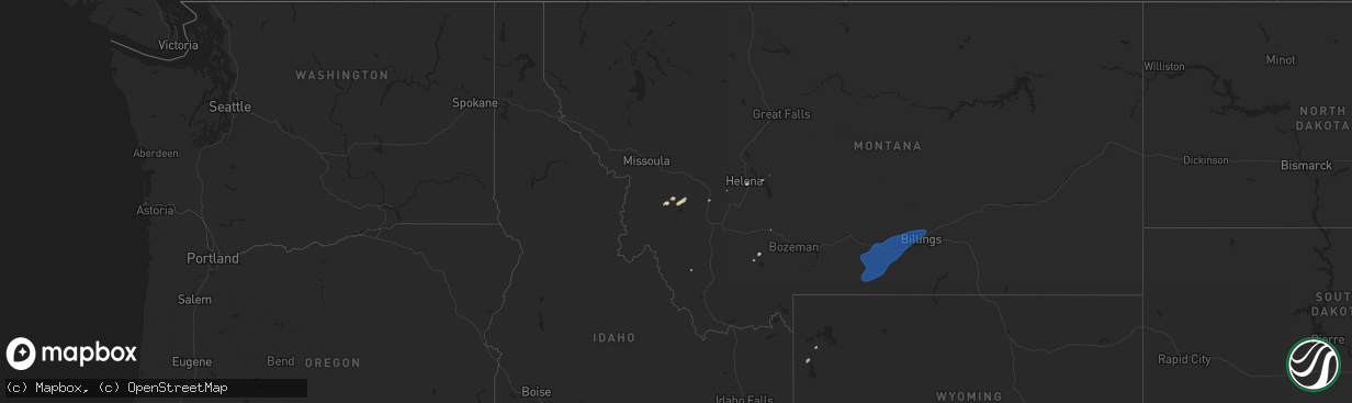 Hail map on September 3, 2024