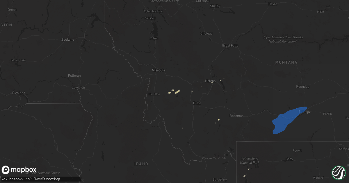 Hail map on September 3, 2024